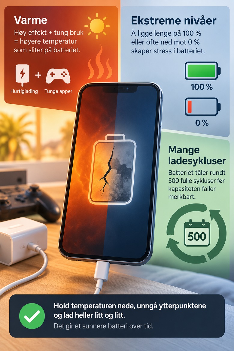 Hva er den egentlige synderen bak batteriforringelse