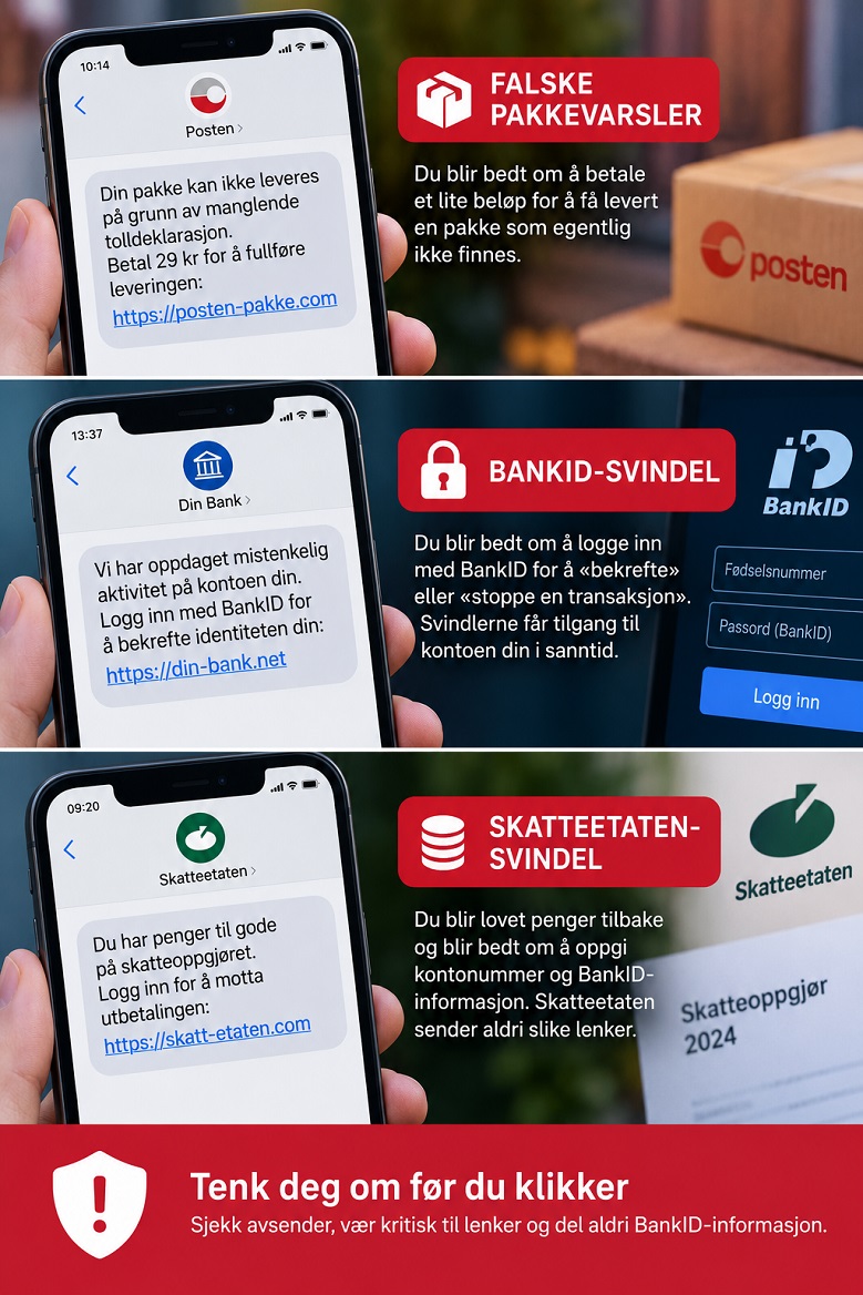Hvilke svindelmetoder er mest utbredt akkurat nå